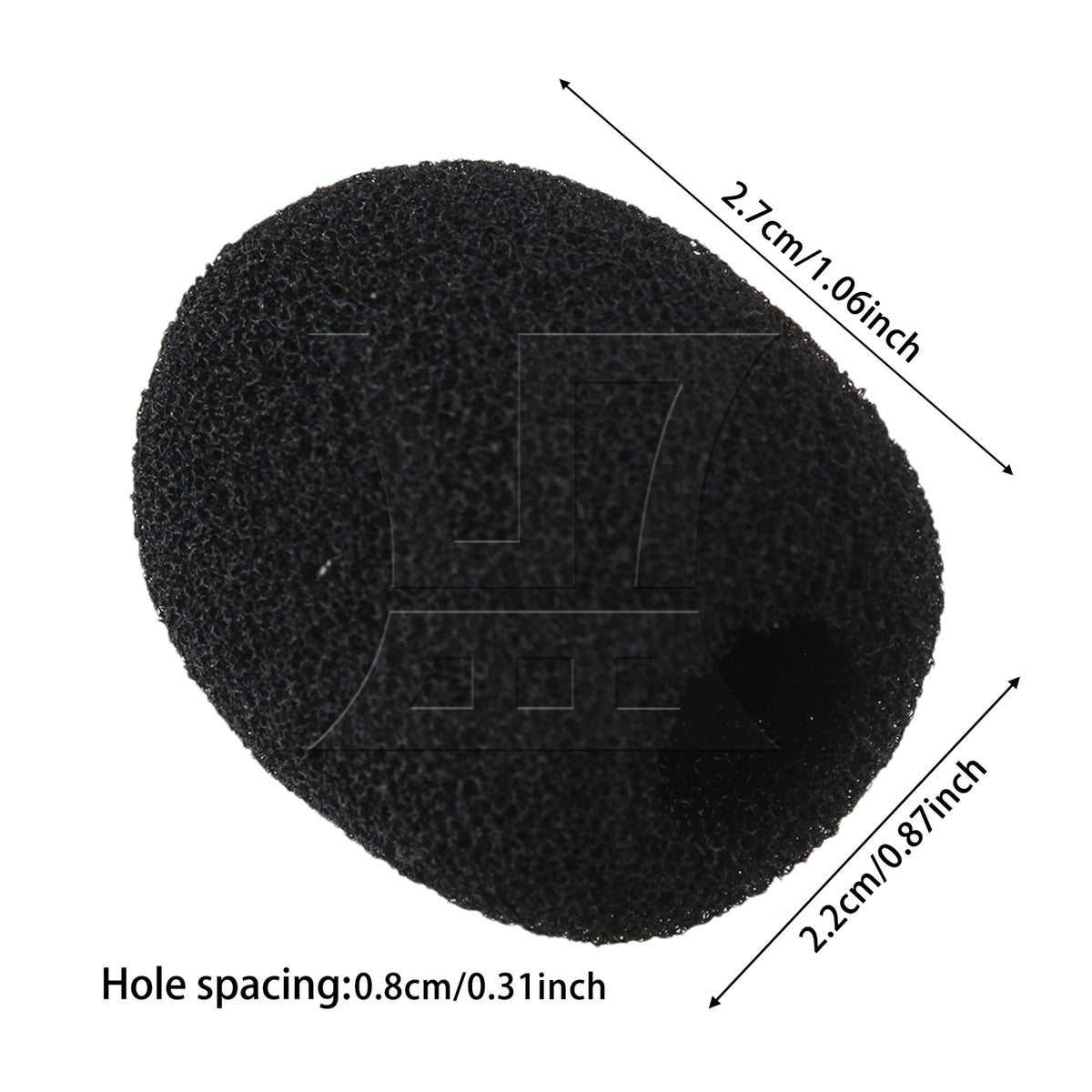 BQLZR EY-M05 Headset Microphone Wind Shield Foam Mic 8mm Dia BQLZR Black