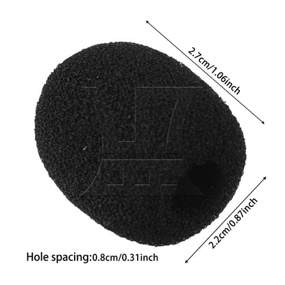 BQLZR EY-M05 Headset Microphone Wind Shield Foam Mic 8mm Dia BQLZR Black
