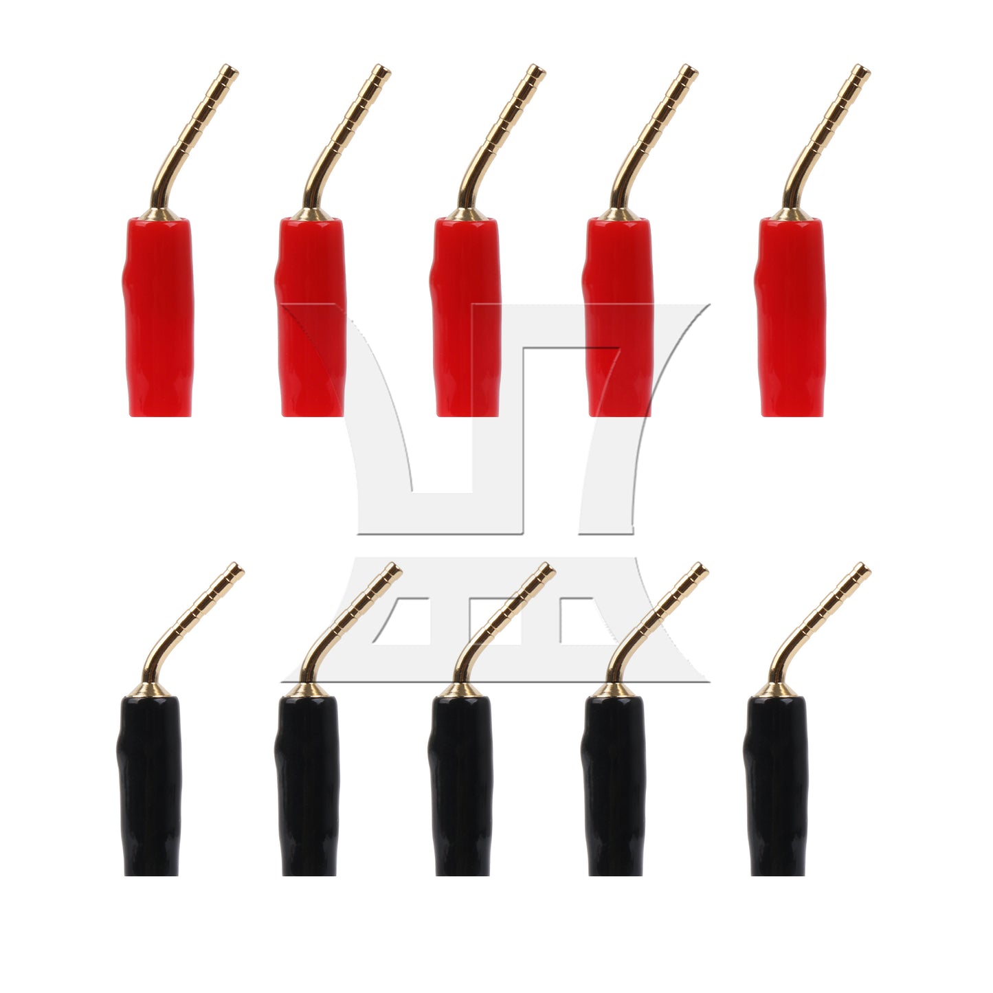 BQLZR 2mm Banana Speaker Wire Cable Audio Cable Wire Plugs Connectors