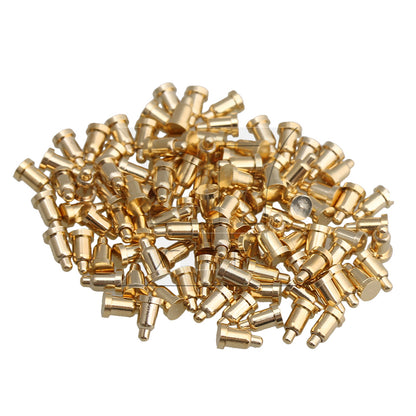 BQLZR  Gold Plating Copper D2xH3.5mm Spring Thimble Pins Probes Connector