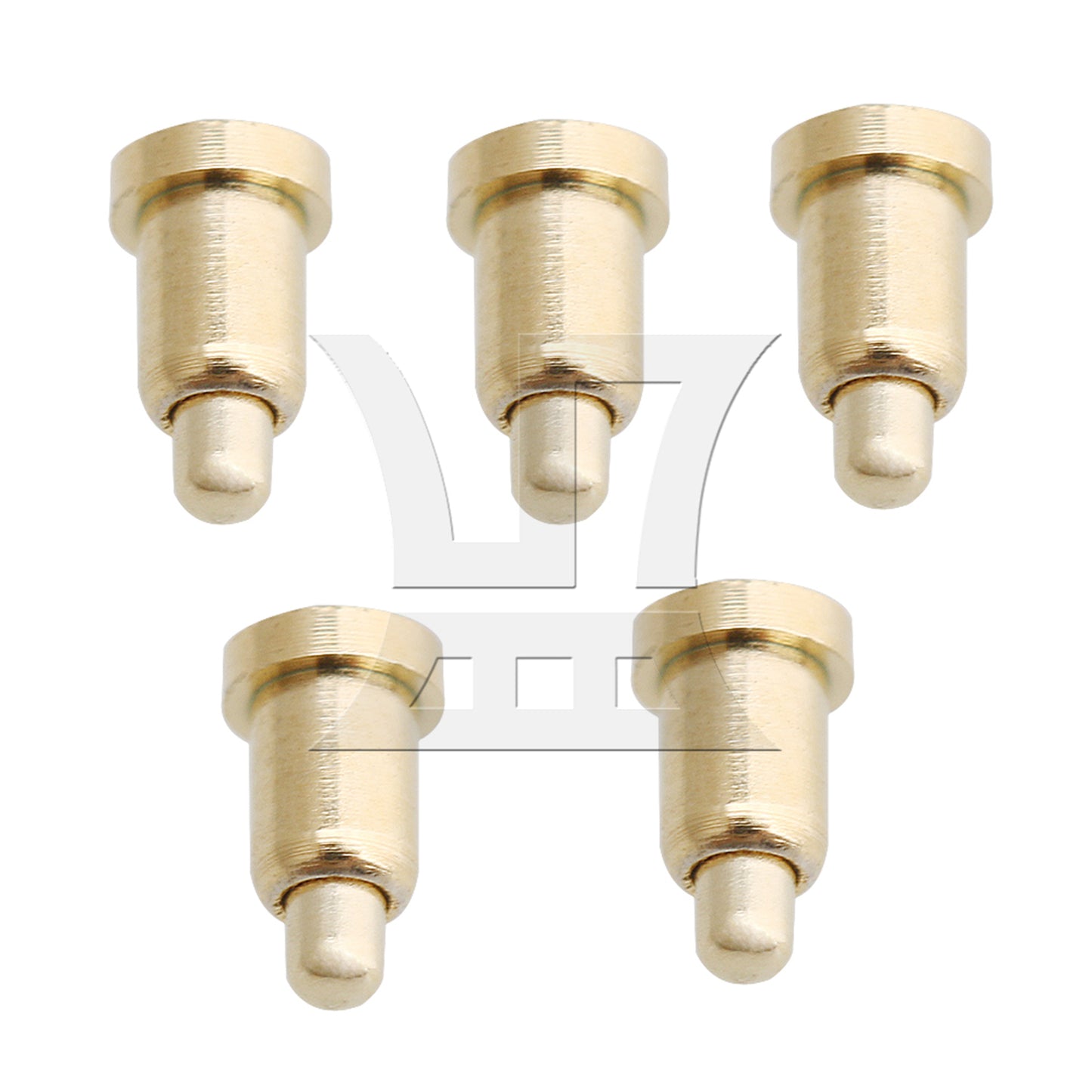 BQLZR  Gold Plating Copper D2xH3.5mm Spring Thimble Pins Probes Connector