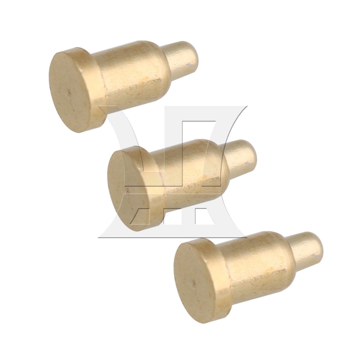 BQLZR  Gold Plating Copper D2xH3.5mm Spring Thimble Pins Probes Connector