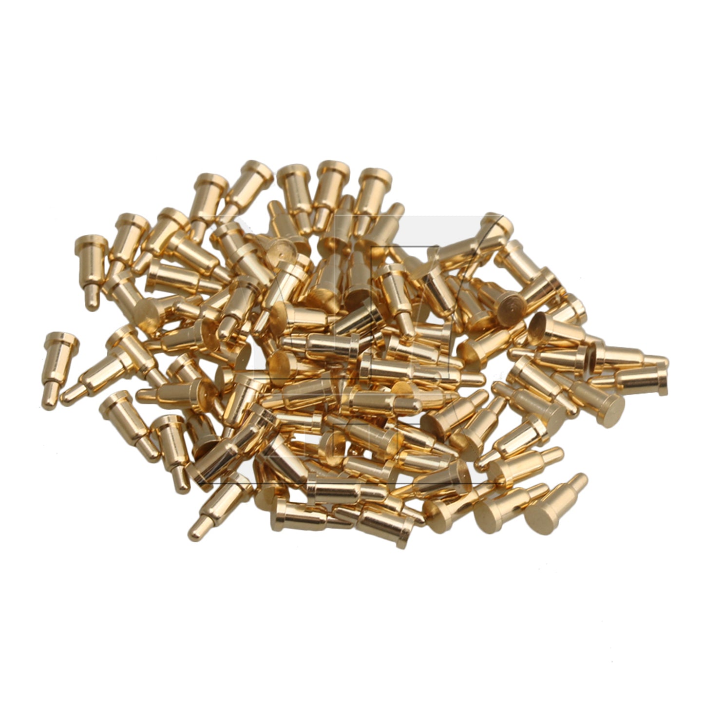 BQLZR D2xH4.5mm Gold Plating Copper Spring Thimble Pogo Pins Probe Connectors