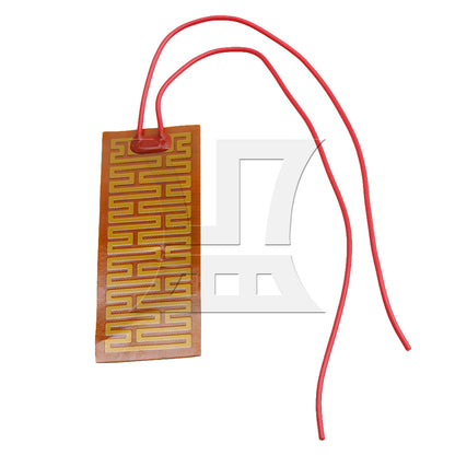 BQLZR 12V 10W Flexible Plastic Heater Plate Adhesive PI Heating Pad 32.5x90mm