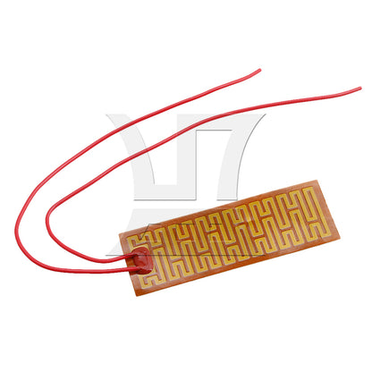 BQLZR 12V 10W Flexible Plastic Heater Plate Adhesive PI Heating Pad 32.5x90mm