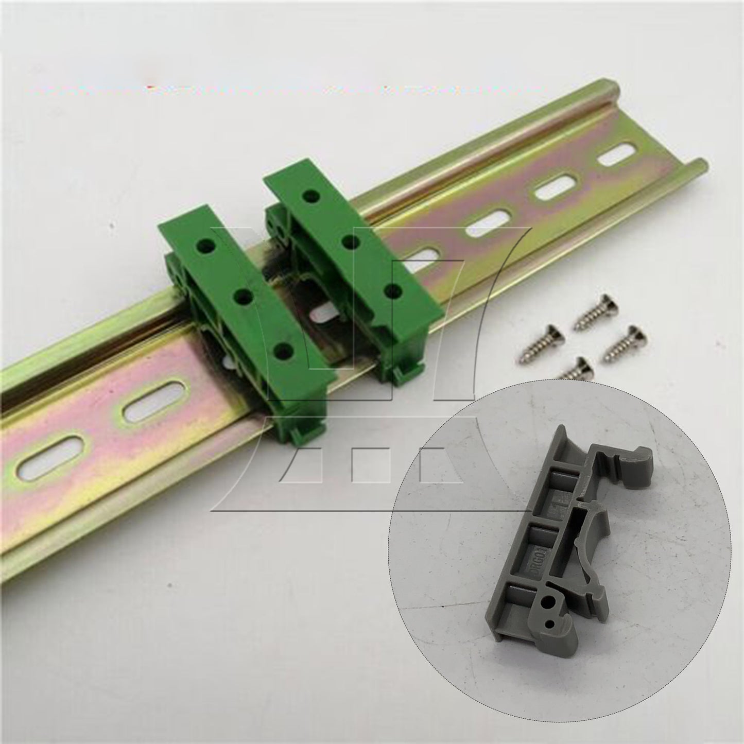 BQLZR DIN 35 Rail Mounting Adapter Circuit Board Mounting Bracket Holder