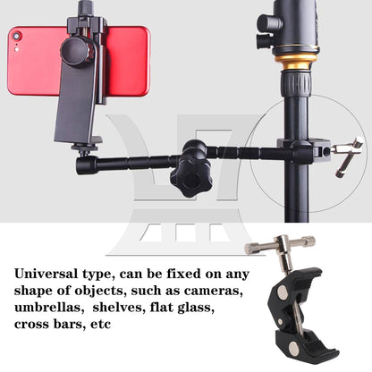BQLZR 2 Pieces Multi-Function Clamp with 1/4 Inch 3/8 Inch Thread for Photography