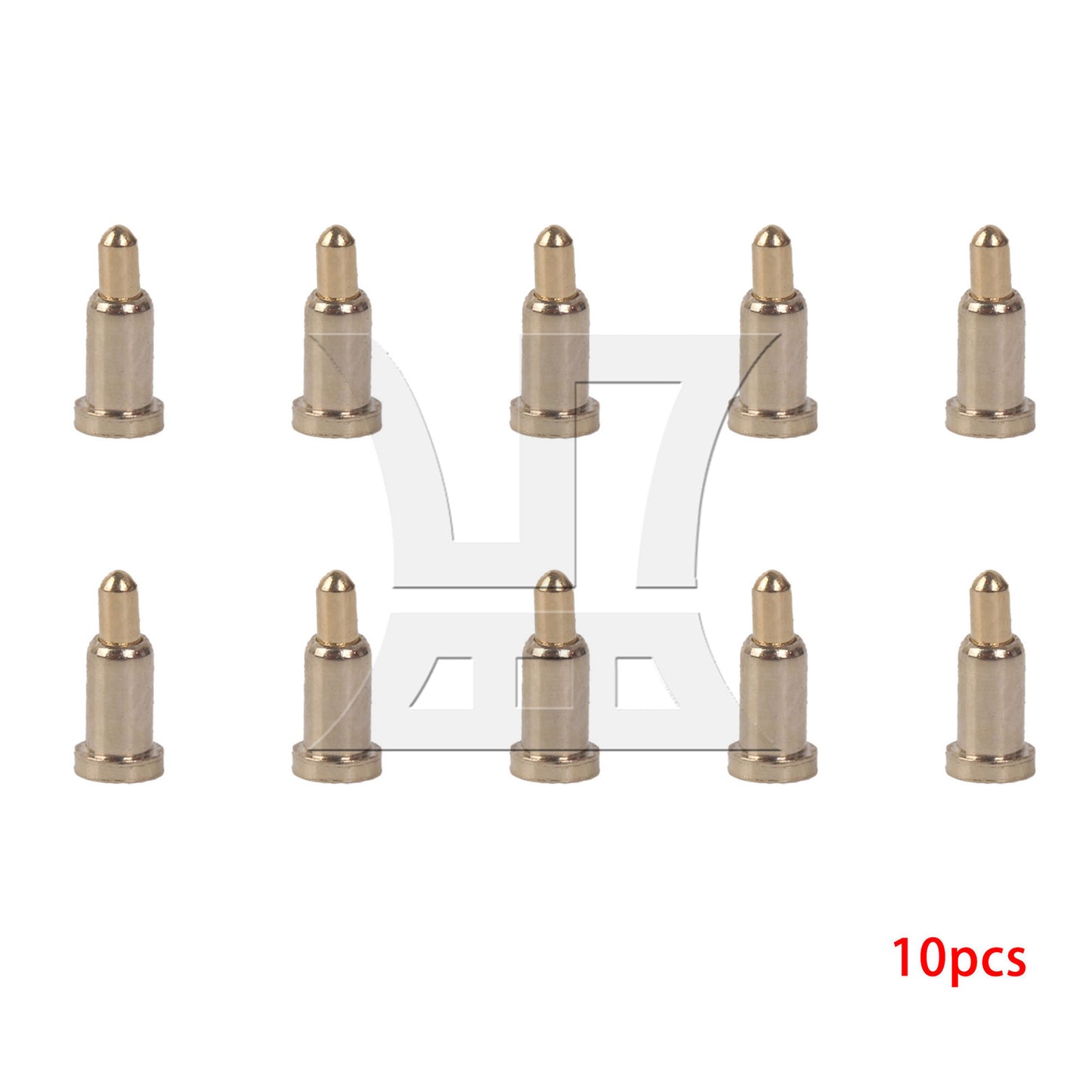 BQLZR D2xH4.5mm Gold Plating Copper Spring Thimble Pogo Pins Probe Connectors
