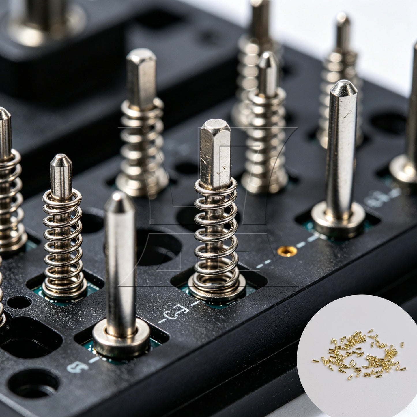 BQLZR D2xH4.5mm Gold Plating Copper Spring Thimble Pogo Pins Probe Connectors