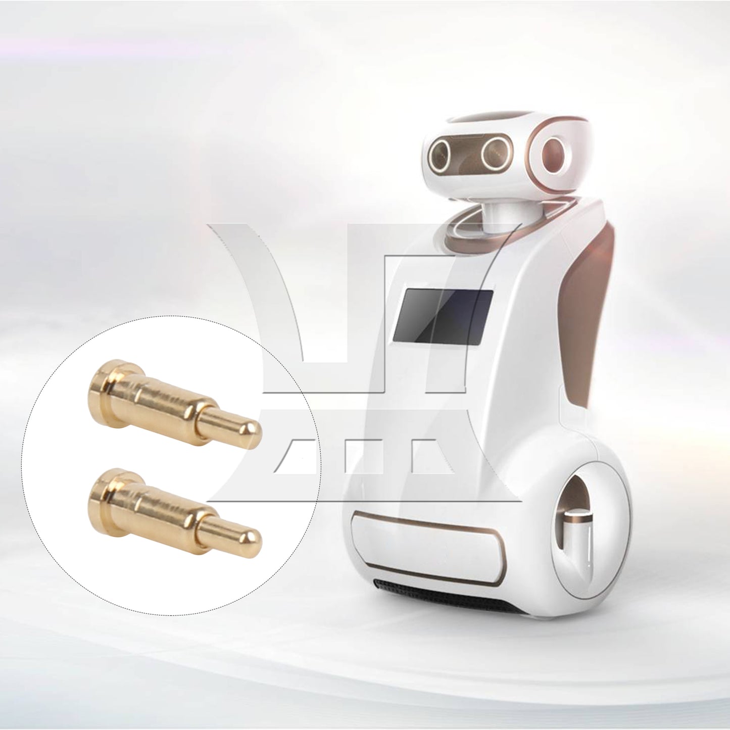 BQLZR  Spring Pogo Pins Probes Contact Probe 2mm Dia for Smart Watch