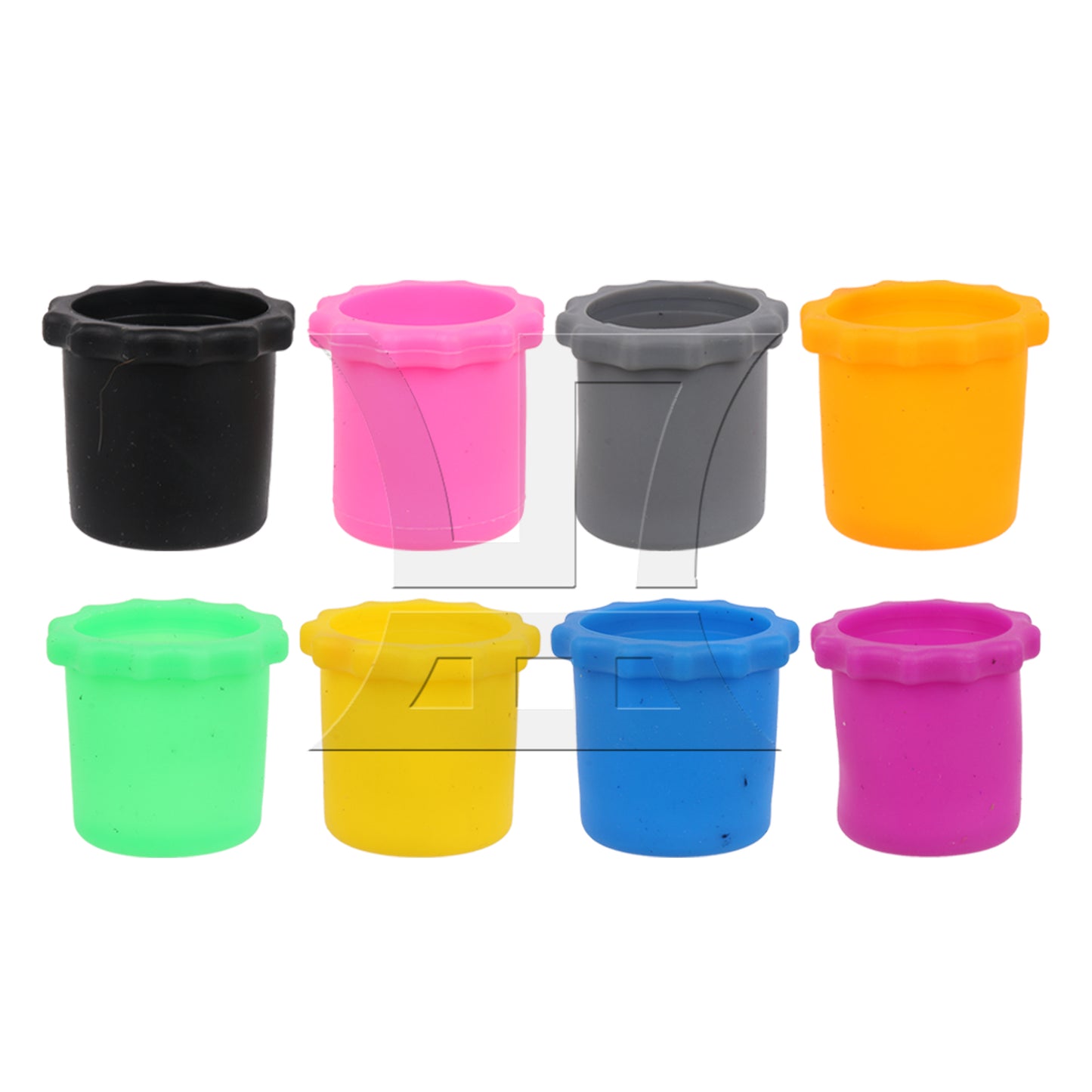 BQLZR 24pcs Microphone Foam Cover Anti-slip Silicone Ring Blue Black Orange Grey Pink Green Purple Yellow for KTV Handheld Mic