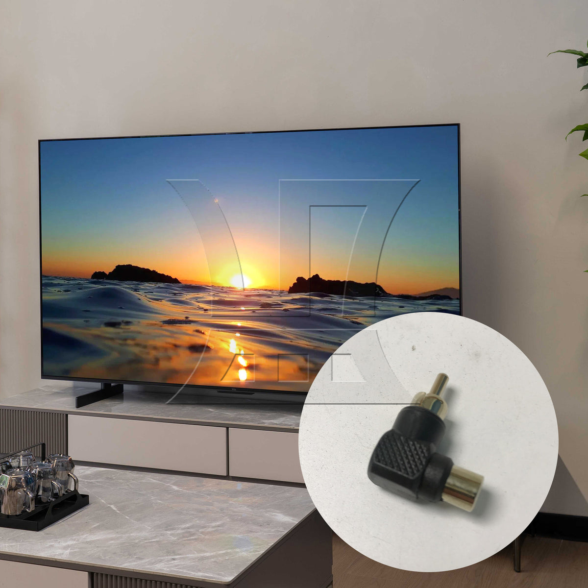 BQLZR 1pc Adapter Male Orbital Black Right Angle Adapter for VCD Dvd