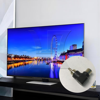 BQLZR 1pc Adapter Male Orbital Black Right Angle Adapter for VCD Dvd