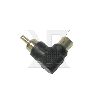 BQLZR 1pc Adapter Male Orbital Black Right Angle Adapter for VCD Dvd