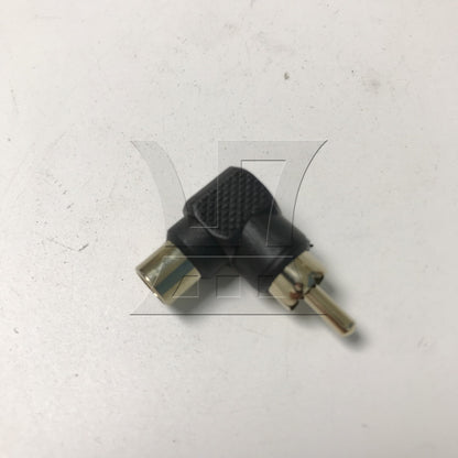 BQLZR 1pc Adapter Male Orbital Black Right Angle Adapter for VCD Dvd