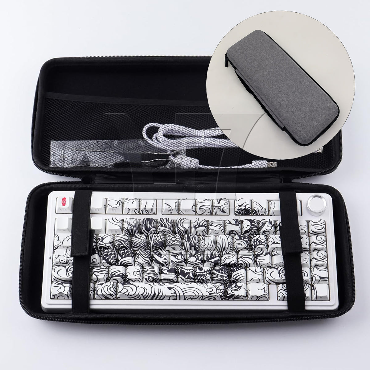BQLZR 1pc Computer Keyboard Storage Bag 35 x 15 x 5.4 Cm Digital Product Computer Keyboard Bag