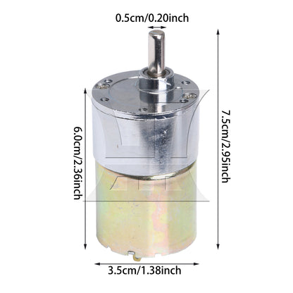 BQLZR High Torque 12V DC 300 RPM Gear-Box Electric Motor ZYTD520 Stainless Steel