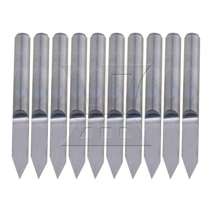 BQLZR 10Pcs 60 Degree 0.2mm Carbide Engraving Bits CNC Router Tool for PCB board