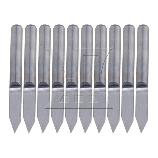 BQLZR 10Pcs 60 Degree 0.2mm Carbide Engraving Bits CNC Router Tool for PCB board