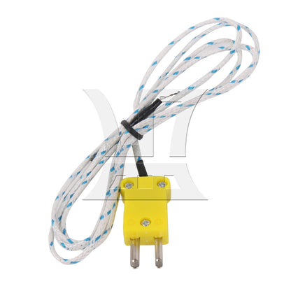 BQLZR Thermocouple K Type Cable Probe Sensors with Mini Connector L/1M Fiberglass