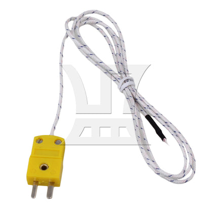 BQLZR Thermocouple K Type Cable Probe Sensors with Mini Connector L/1M Fiberglass