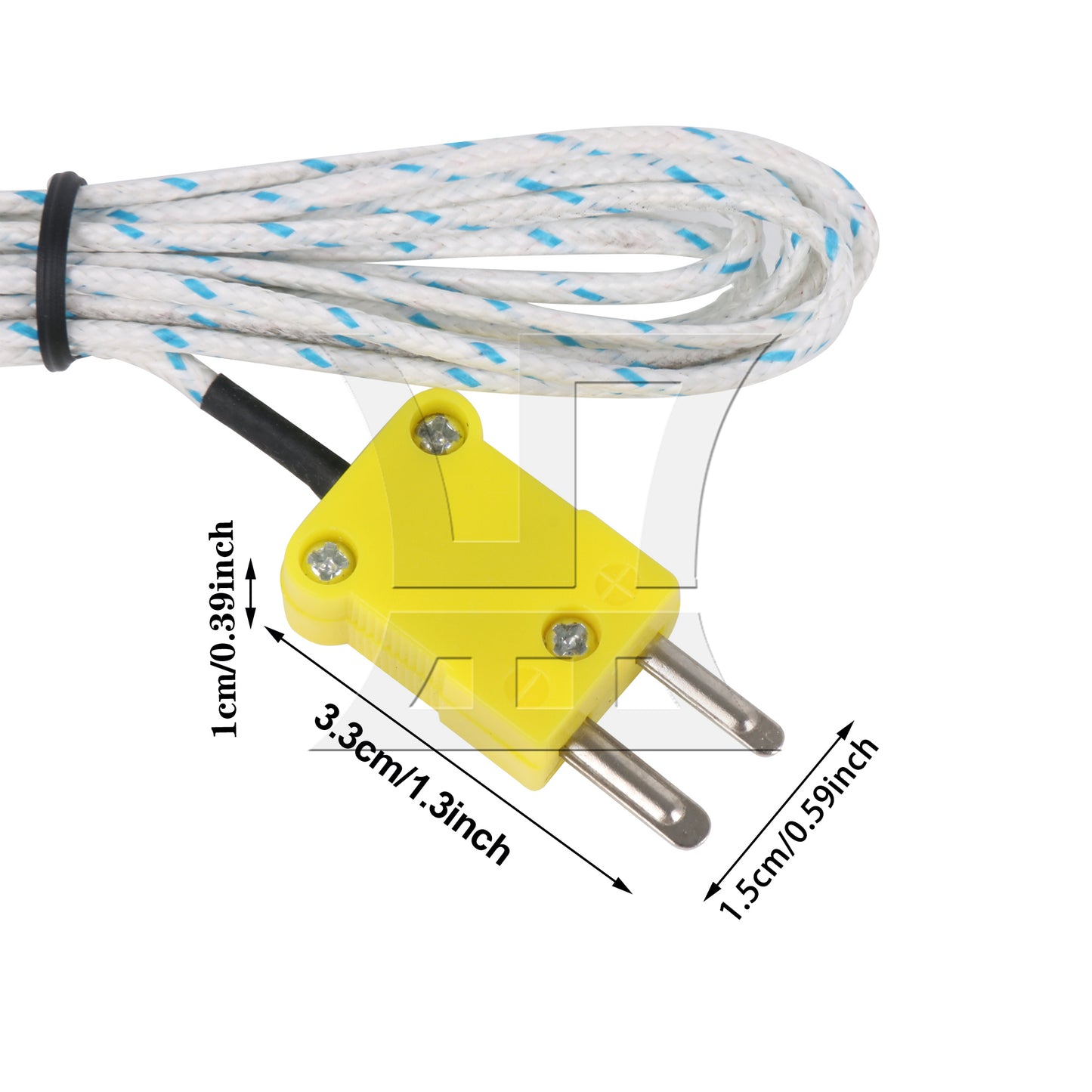 BQLZR 78.74inch L 6.6' Thermocouple K Type Cable Probe Sensors with Mini Connector
