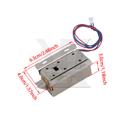 BQLZR Lock Tongue Upward Luggage Solenoid Electric Lock Assembly 12V TFS-A21