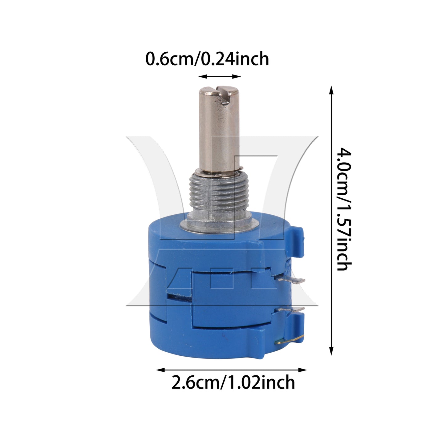 BQLZR 3590S-2-103L 10K Ohm 10-Turn Rotary Wire Wound Precision Potentiometer Pot