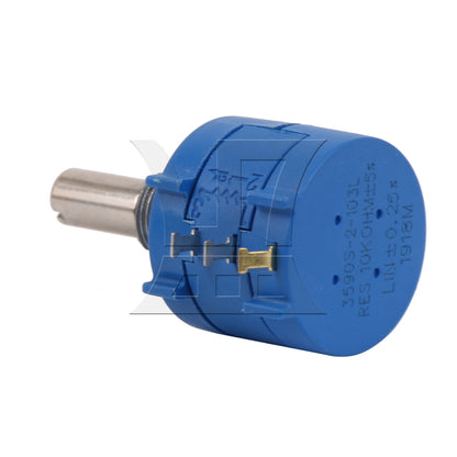 BQLZR 3590S-2-103L 10K Ohm 10-Turn Rotary Wire Wound Precision Potentiometer Pot