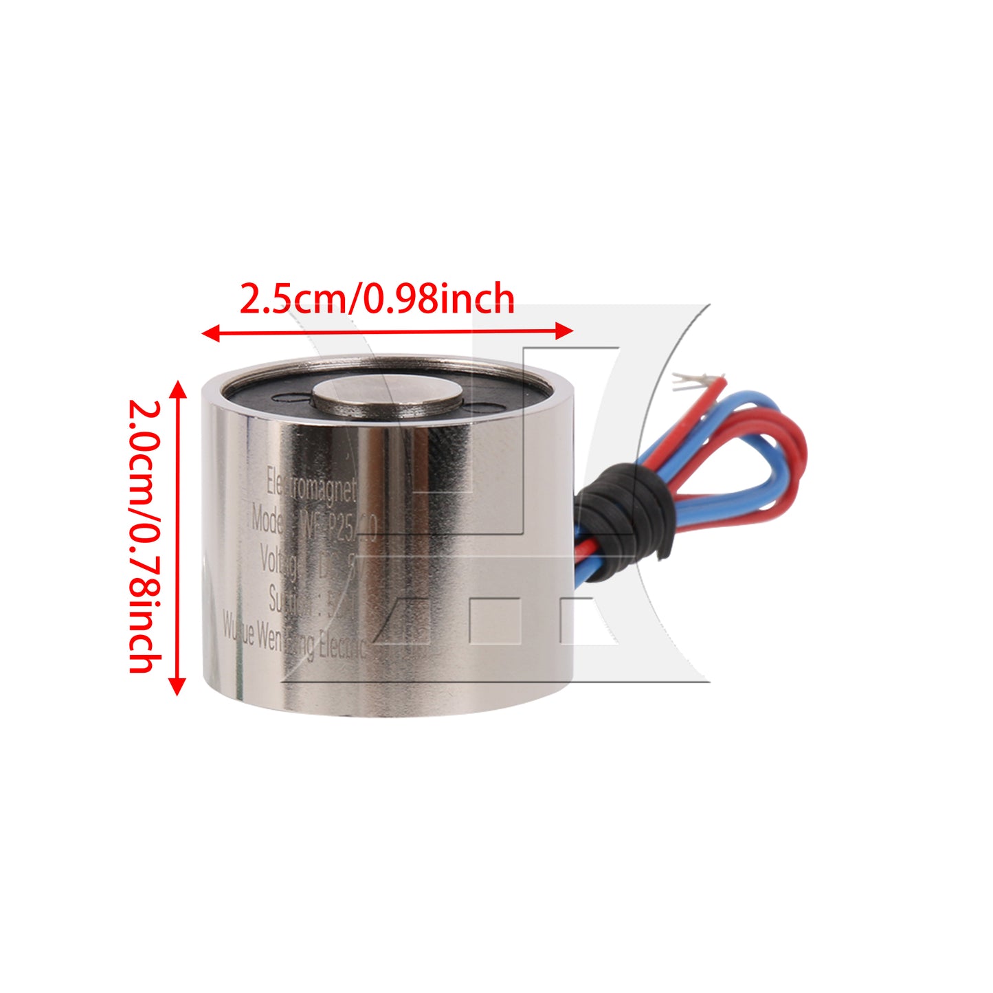 BQLZR DC 5V 4W 0.8A 50N 5Kg Sucked Electric Lifting Magnet Solenoid Lift Holding
