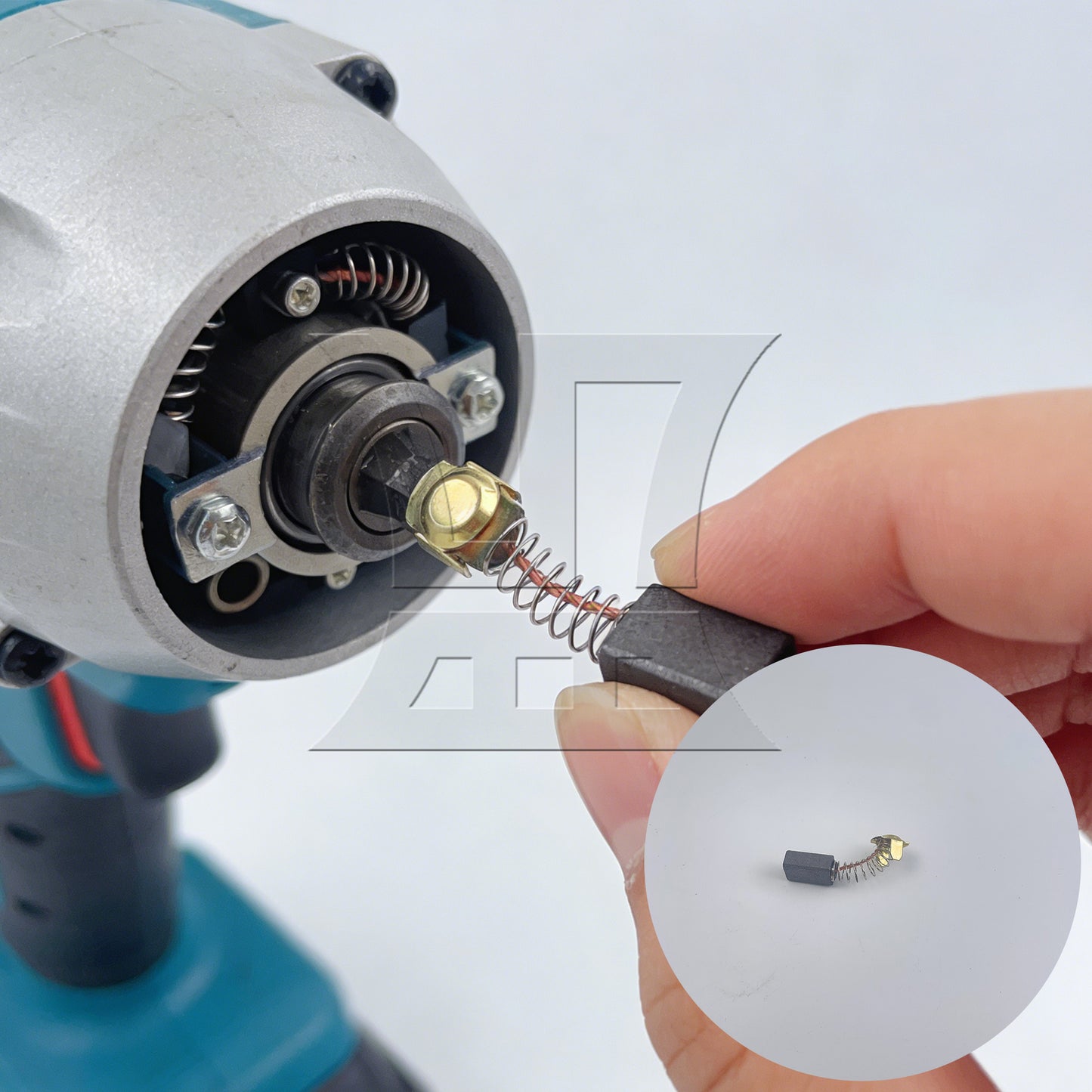 BQLZR Electric Motor Carbon Brushes Tools Replacement 0.63x0.43x0.28inch