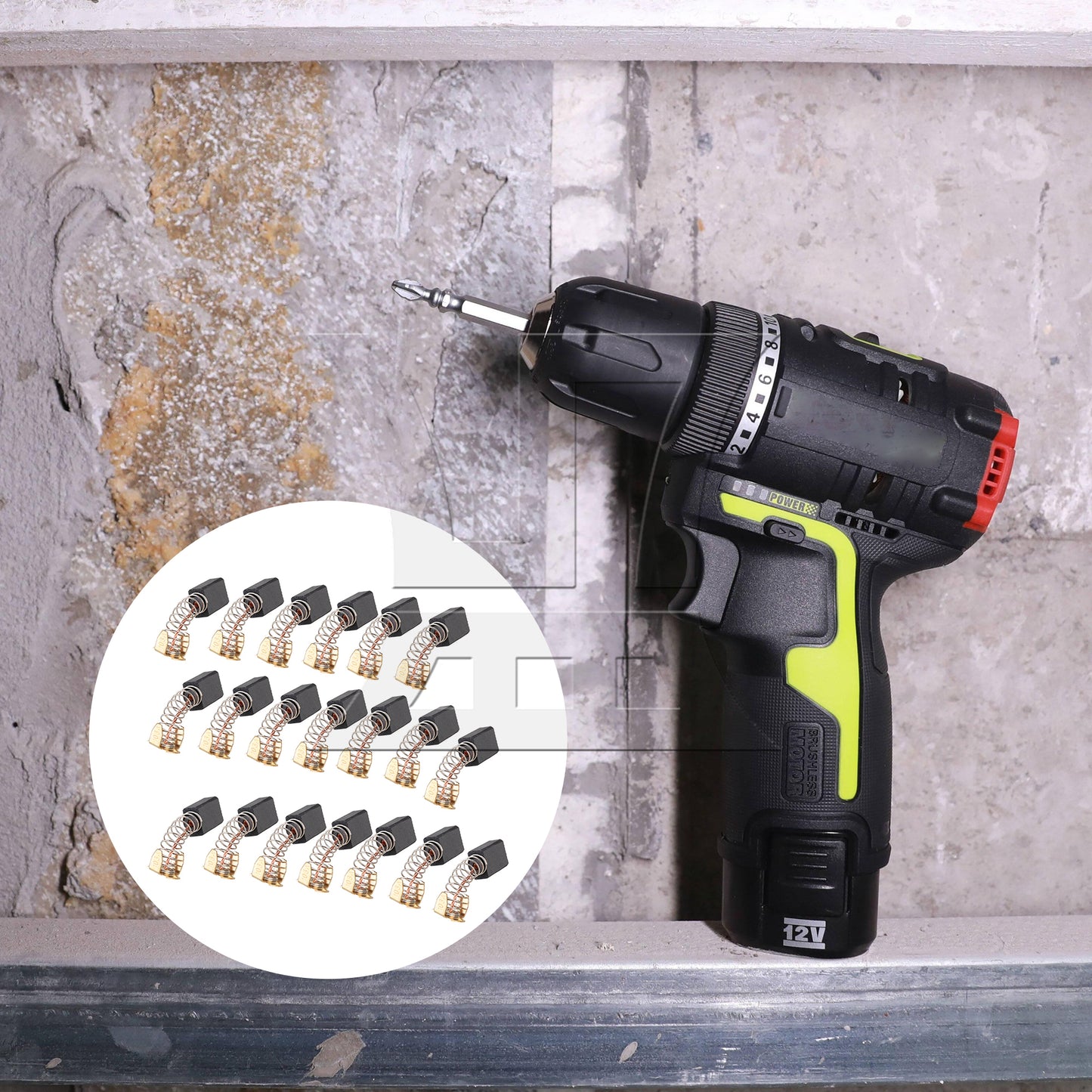 BQLZR Angle Grinder Carbon Motor Brushes Power Tool Components