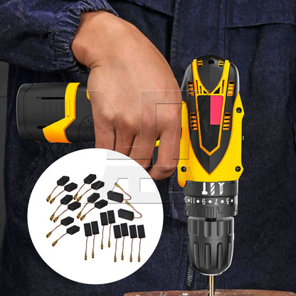 BQLZR Electric Motor Carbon Brushes Drill Repair Part Replacement 15 x 8 x 5mm