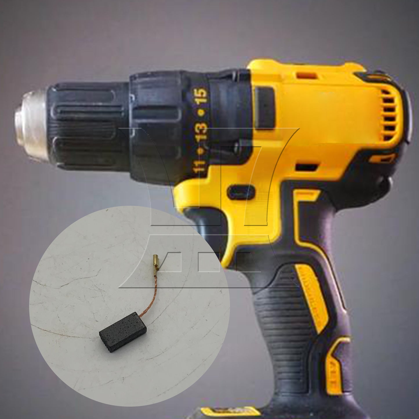 BQLZR Electric Motor Carbon Brushes Drill Repair Part Replacement 15 x 8 x 5mm