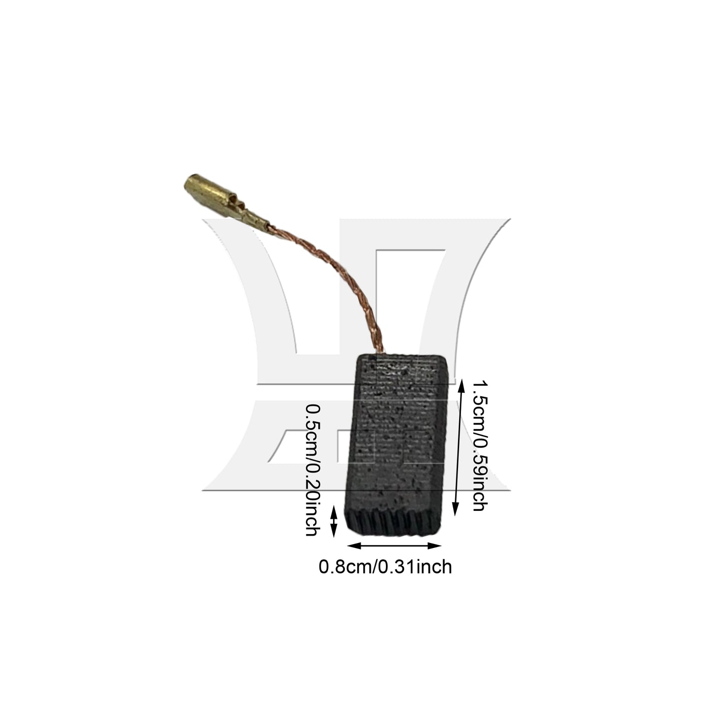 BQLZR Electric Motor Carbon Brushes Drill Repair Part Replacement 15 x 8 x 5mm