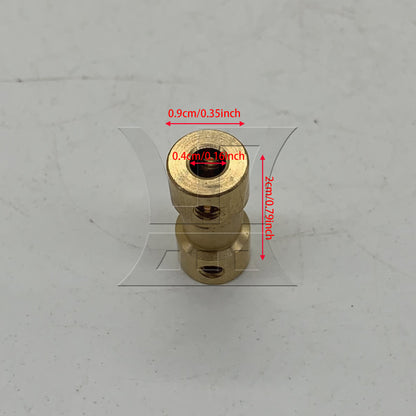 BQLZR  Brass Joint Shaft Motor Flexible Coupling Coupler Connector 3mm to 4mm