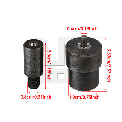 BQLZR 150 # Manual Hand Press Grommet Puncher Install Machines 4mm Eyelet Die Set s