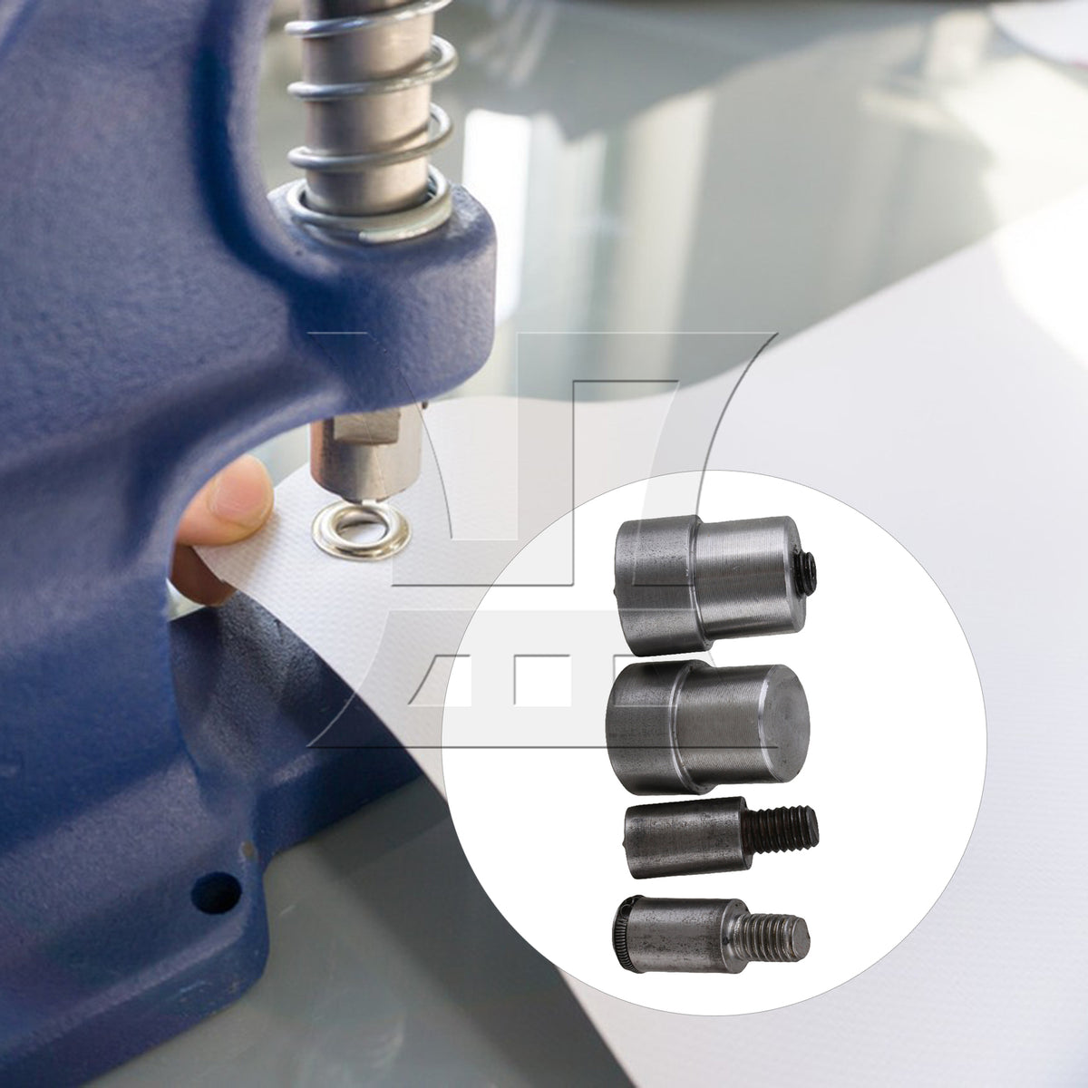 BQLZR Heavy Duty Snap Fastener Die Molds Set for Hand Press Machine Setter For 655 10m