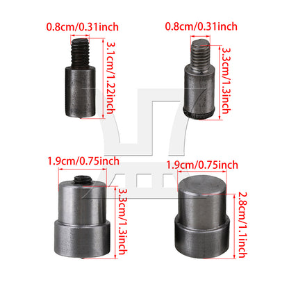 BQLZR Heavy Duty Snap Fastener Die Molds Set for Hand Press Machine Setter For 655 10m