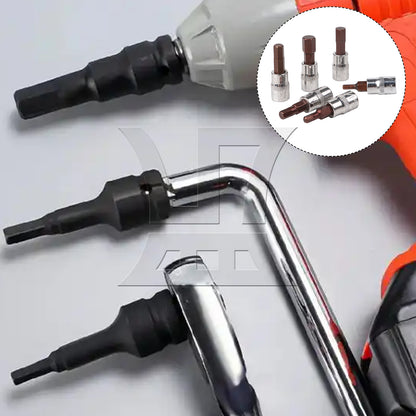BQLZR S2 Alloy Steel Metric 1/4" Drive Hex Bit Sockets Set for Parbuckle Screw
