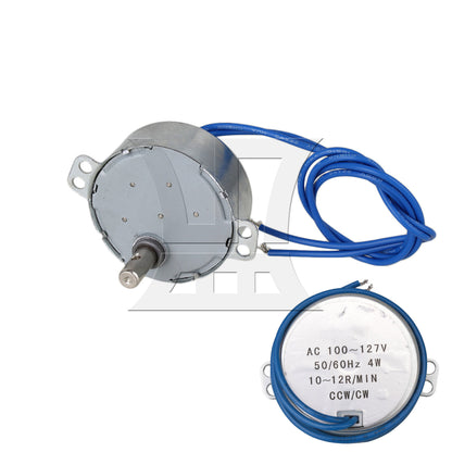 BQLZR Synchronous Motor AC 100-127V 10-12RPM 50/60Hz 4W CCW/CW 2KG
