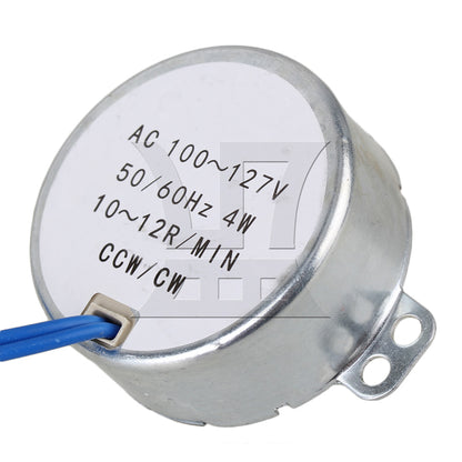 BQLZR Synchronous Motor AC 100-127V 10-12RPM 50/60Hz 4W CCW/CW 2KG
