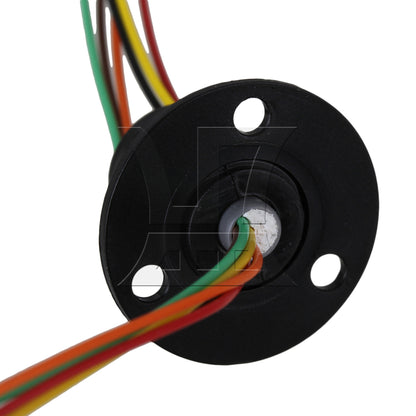BQLZR 240V Black Metal 6 Wires 250RPM Equipment Capsule Slip Ring Hat Type