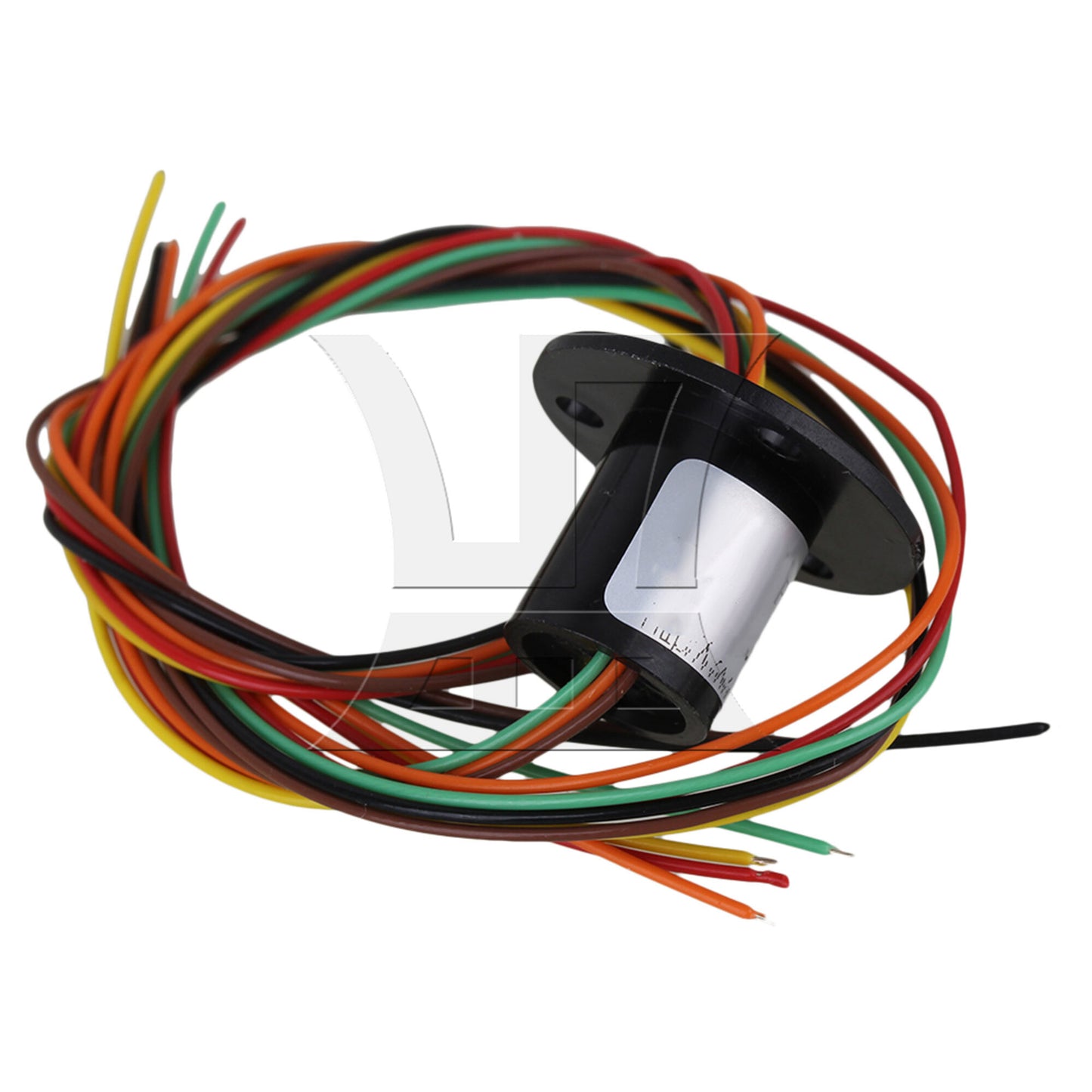 BQLZR 240V Black Metal 6 Wires 250RPM Equipment Capsule Slip Ring Hat Type