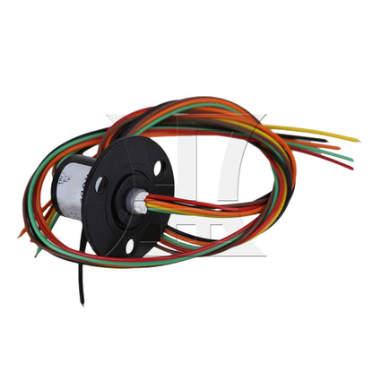 BQLZR 240V Black Metal 6 Wires 250RPM Equipment Capsule Slip Ring Hat Type