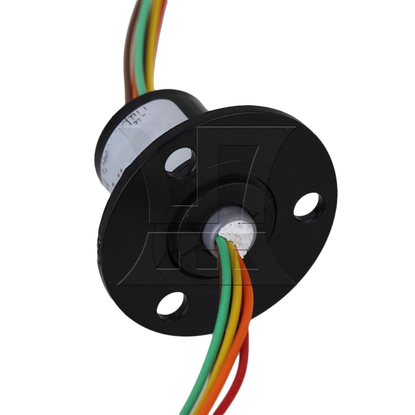 BQLZR 240V Black Metal 6 Wires 250RPM Equipment Capsule Slip Ring Hat Type