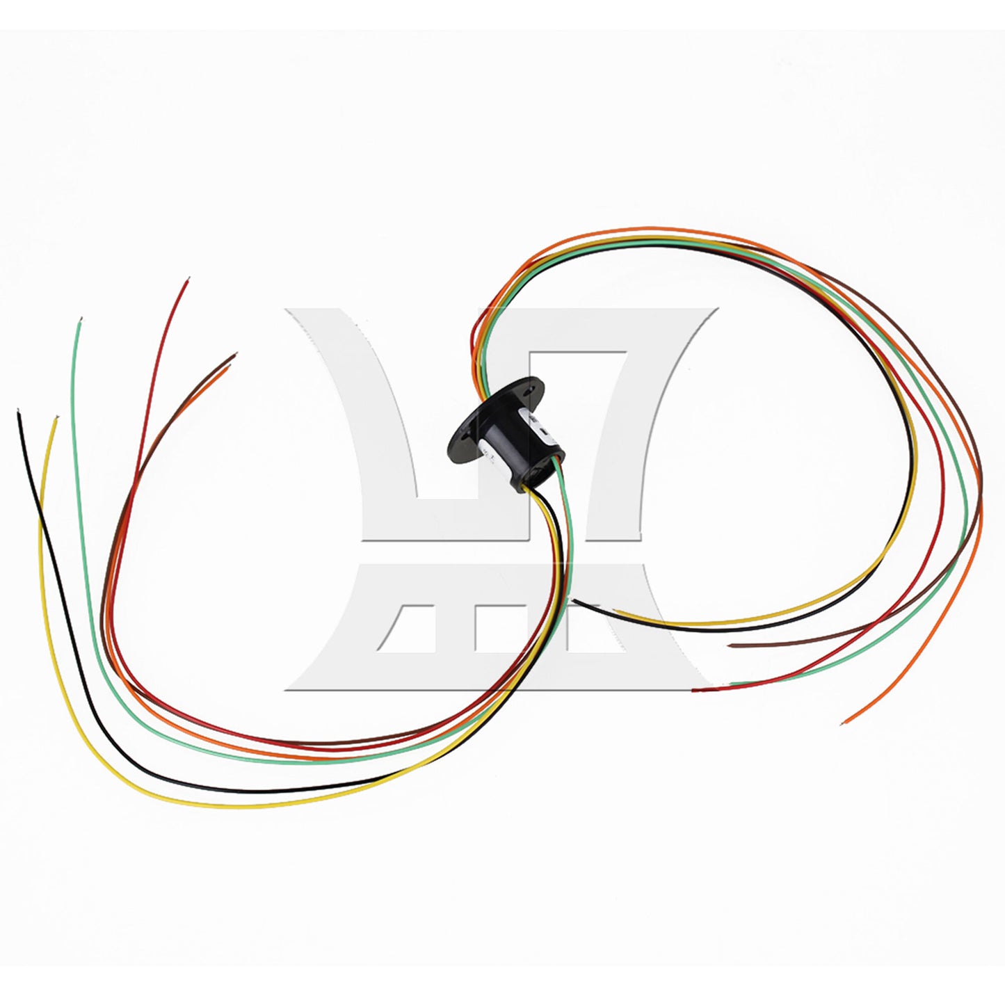 BQLZR 240V Black Metal 6 Wires 250RPM Equipment Capsule Slip Ring Hat Type