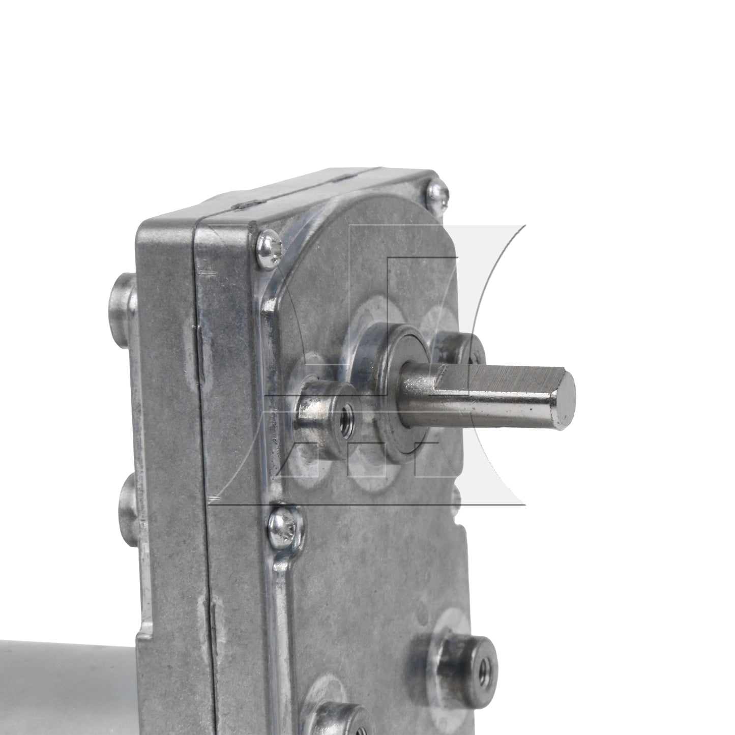 BQLZR Square Electric High Torque Geared Gearbox Motor Silver Metal DC 12V 34RPM