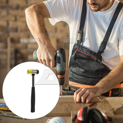 BQLZR 10 Inch Dual Rubber Head Hammer Hand Tool Soft Mallet Nonslip Grip 25mm BQLZR