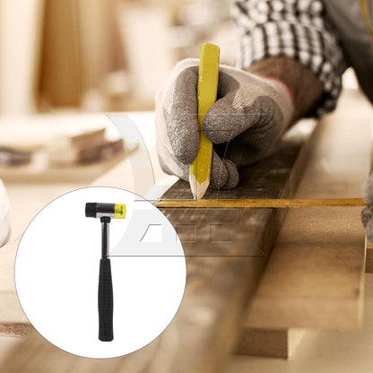 BQLZR 10 Inch Dual Rubber Head Hammer Hand Tool Soft Mallet Nonslip Grip 25mm BQLZR